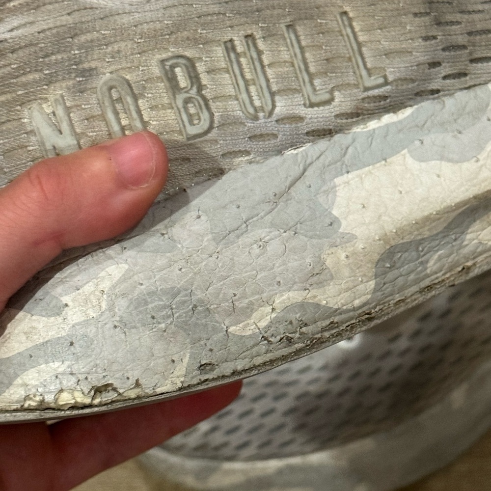 Nobull Journey White Camo Print Running Shoes Size 8.5M/10W - Picture 6 of 7